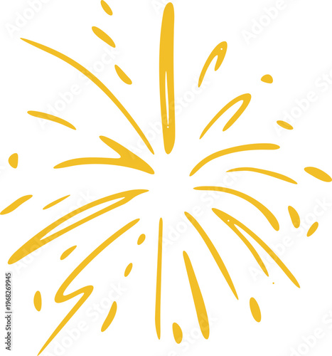 Crayon firework spark confetti and pastel stars,  chalk texture burst firecracker.