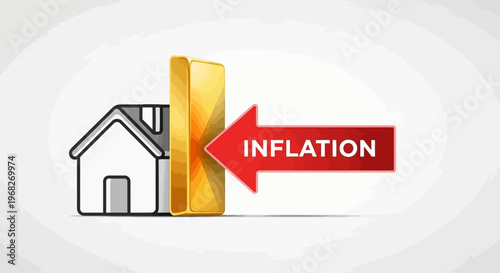 Inflation effect on housing market costs.