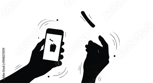 hands throwing angry phone in frustration