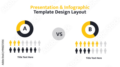 Comparison infographic layout with person icons illustrating two distinct groups