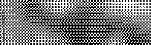 Abstract bitmap halftone texture shows pixelated gradient gradation with dither effect.Retro y2k game computer tech techno vibe, vintage cyberpunk grain noise bit pixel art feel, digital mood glitch.