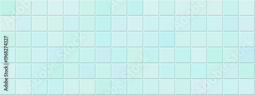 Tile seamless pattern for pool turquoise square and bathroom wall background. White mosaic swimming for geometric green rectangle and sparkling summer view. Tile ceramic blue for pool kitchen.