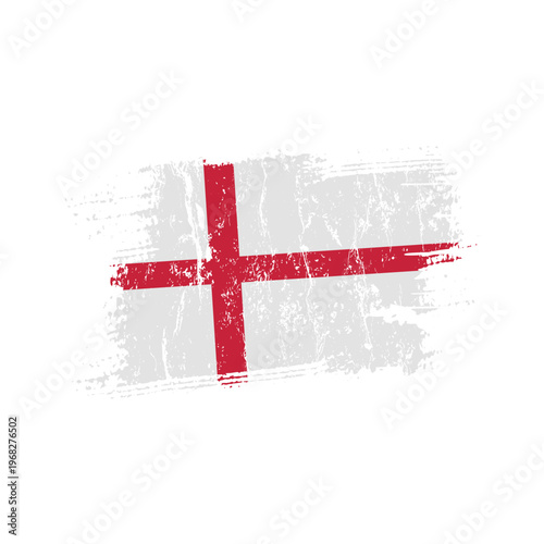 England flag with grunge effect - vector illustration
