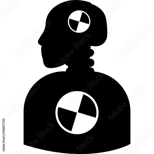 crash testing dummy silhouette