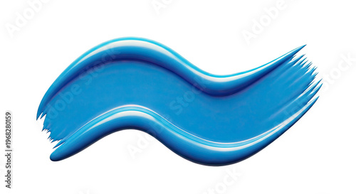 Vibrant Blue Paint Swirl