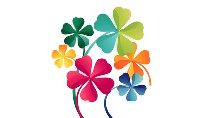 Colorful flowers floral Clipart, high 