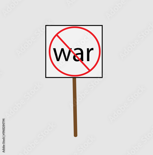 crossed-out war, war, no war, sign