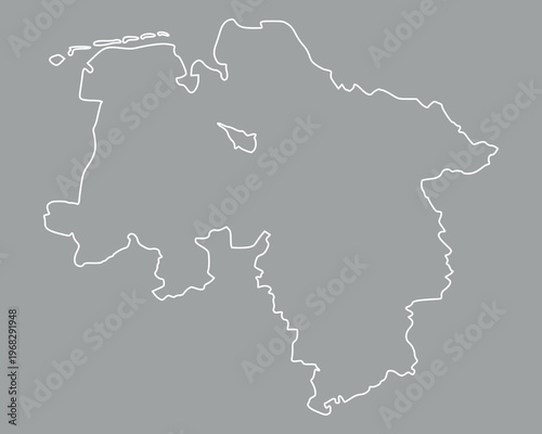 Karte von Niedersachsen