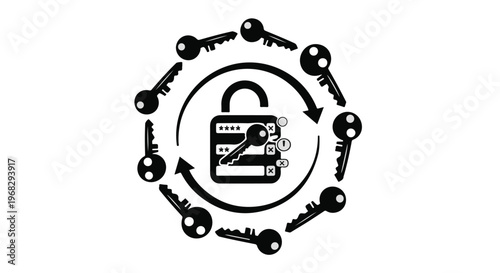 password security and data protection concept