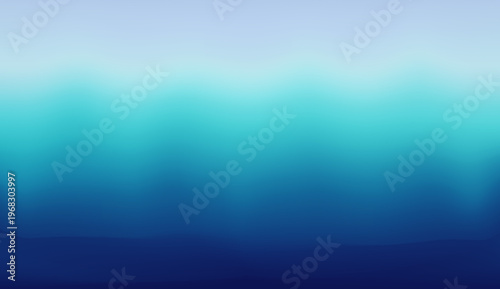 Abstract Gradient Blend: Soft Aqua to Deep Ocean Blue Hues Smooth Atmospheric Subtle Texture Modern Backdrop Digital Art