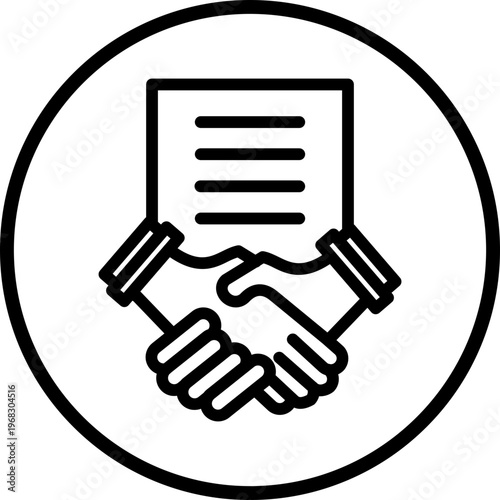 Agreement Line Icon Style