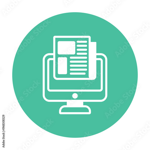 CMS Vector icon which can easily modify or edit