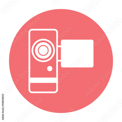 Camcorder Vector icon which can easily modify or edit