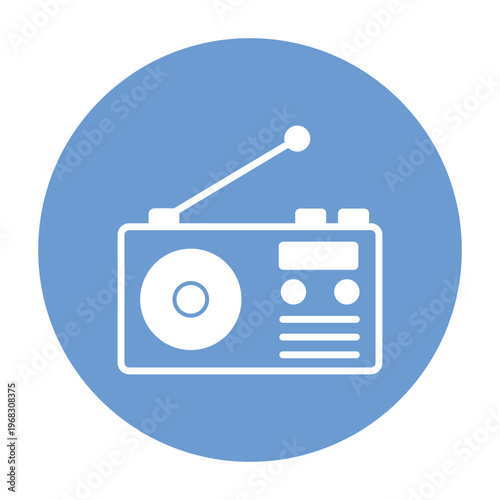Radio Set Vector icon which can easily modify or edit