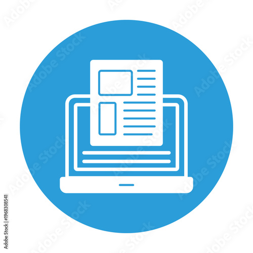 Desktop CMS Vector icon which can easily modify or edit