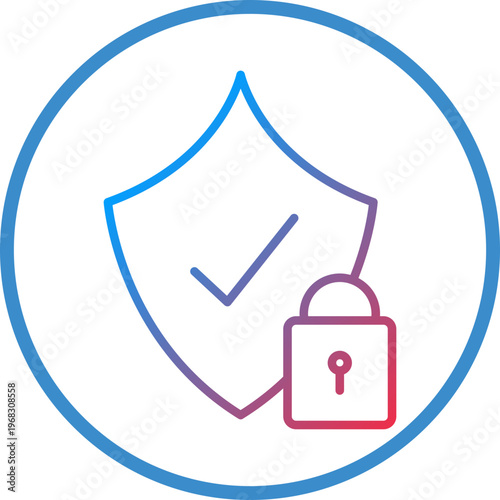 Secure Line Icon Style