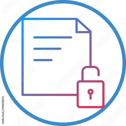 Unsecure Line Icon Style