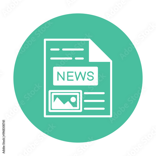 Newspaper Vector icon which can easily modify or edit
