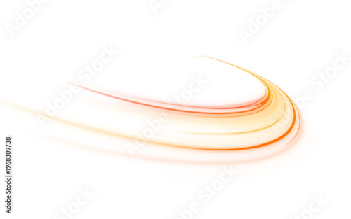 Golden light streaks spiral outward, forming bright glowing motion trails and sparkling particle effects. Luxury abstract speed visualization with dynamic movement.