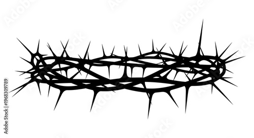 Crown of Thorns Illustration.