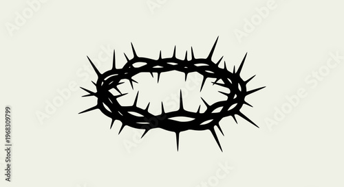 Crown of Thorns Illustration.