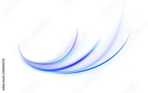 Bright blue neon lines curve through a dark futuristic grid. Glowing trails suggest fast data movement and digital energy flow. Perfect for high-tech abstract backgrounds and motion effects.