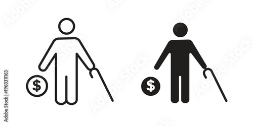 Retirement icon. modern vector symbols set