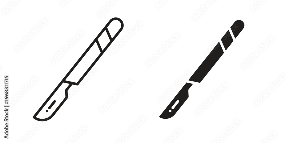 Obraz premium Scalpel icon vector, Symbol, logo illustrations