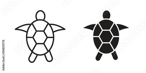 Sea turtle icon. modern vector symbols set