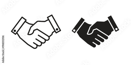 Shake hands icon. modern vector symbols set