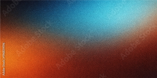Abstract gradient of blended hues that transitions from fiery orange to cool blue, evocative of a tranquil yet dynamic atmosphere. 