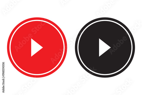 Social media icon logo vector set – YouTube edition. Modern vector collection of YouTube logos and play button icons for digital media, apps, UI, and branding projects. 