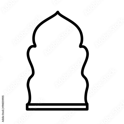 Minimalist Islamic Arch Outline Collection
