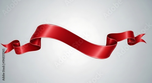 Red ribbon banner