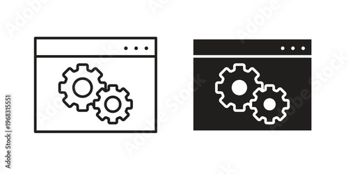 Software icon. modern vector symbols set
