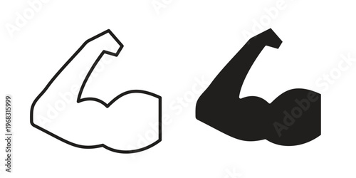 Strong arm icon. modern vector symbols set
