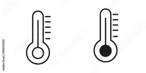 Thermometer icon. modern vector symbols set