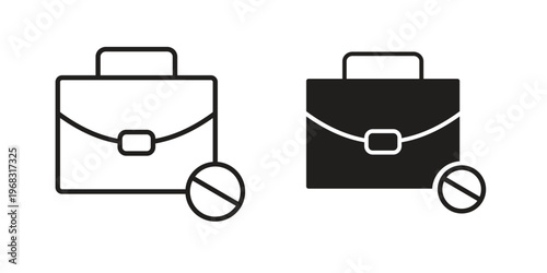 Unemployment icon. modern vector symbols set