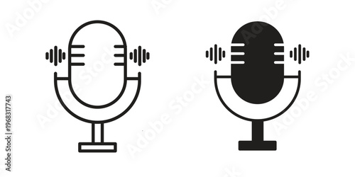 Voice recognition icon. modern vector symbols set