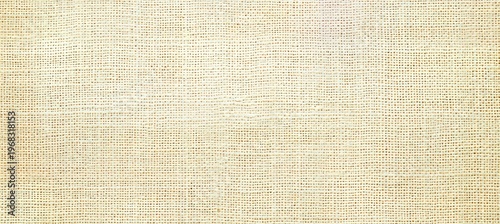 Close-Up of Rough Linen Texture Showing Detailed Weave Pattern on Vintage Beige Fabric Background