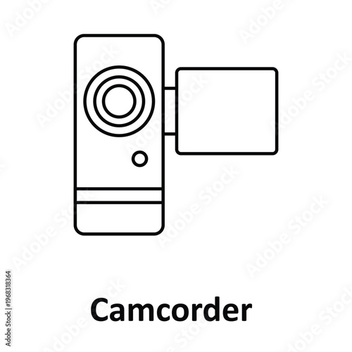 Camcorder Vector icon which can easily modify or edit