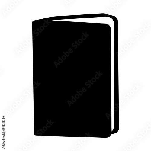 An open book silhouette, inviting exploration, knowledge, and literary journeys ahead