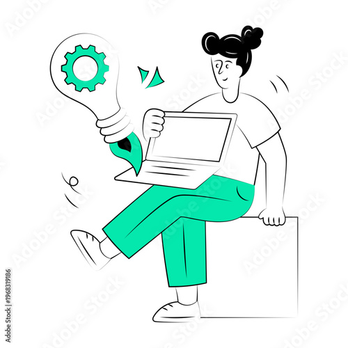 A drawing style illustration representing operational efficiency

