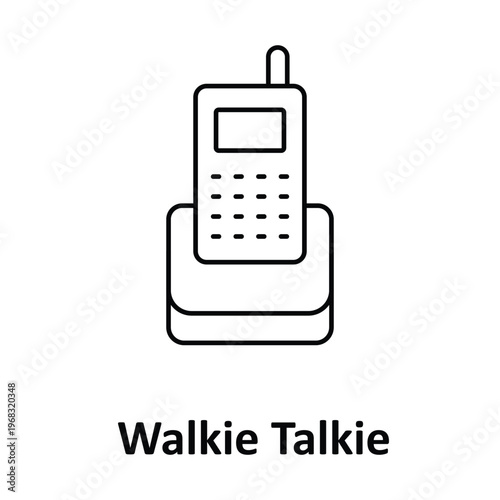 Walkie Talkie Vector icon which can easily modify or edit