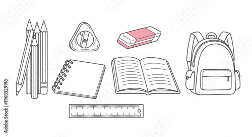 School supplies and education tools.