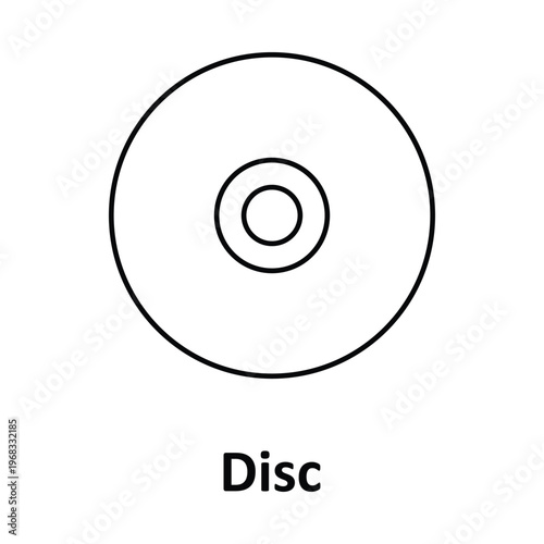 Disc Vector icon which can easily modify or edit