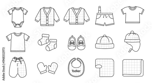 Baby clothes and accessories collection 3.