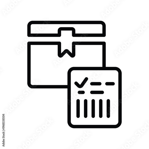 Logistics waybill icon