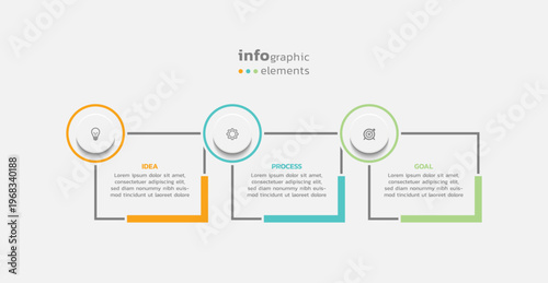 Presentation business abstract background infographic template colorful