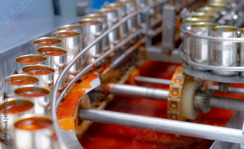 Fotografie Canned fish factory